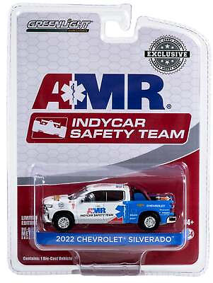 #ad Greenlight 2022 Chevrolet Silverado 2022 IndyCar AMR Safety Hobby Exclusive 1:64