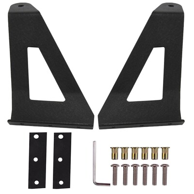 #ad Upper Windshield Roof 52Inch Curved LED Light Bar Mounting Brackets Kit for9859