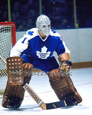 #ad #ad NHL Toronto Maple Leafs Goalie Jacques Plante Game Action Color 8 X 10 Photo Pic