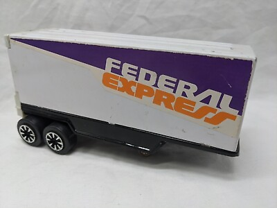 #ad Matchbox Big Movers Stubbies Federal Express Metal Truck Trailer Only 7quot;