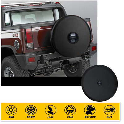 #ad Black Hole Spare Wheel Tire Cover Heavy Vinyl 29quot;30quot; 31quot; For Jeep Liberty Truck