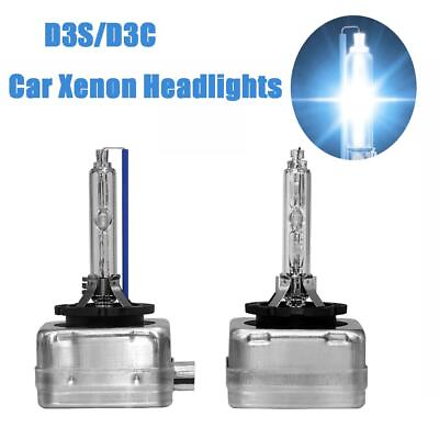 #ad NEW 2x Universal Xenon Bulb HID D3S 8000K 35W For Audi Mercedes Replacement