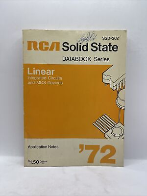 #ad RCA SOLID STATE DATABOOK SERIES LINEAR INTEGRATED CIRCUITS AND MOS DEVI SSD 202