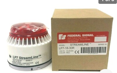 #ad Federal Signal LP7 18 30R Strobe Sounder New