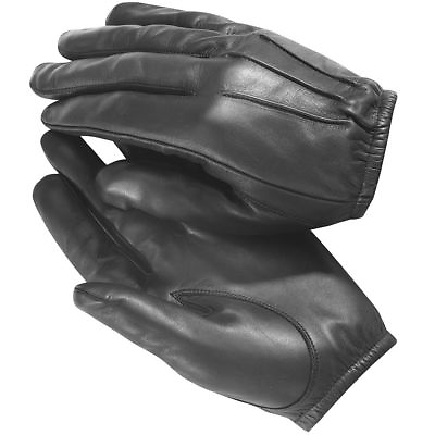 #ad made with Kevlar Black Leather Gloves Security SIA Police Security