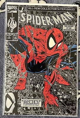 #ad Spider Man #1 Silver Edition 1990 Todd McFarlane