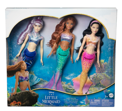 #ad #ad Disney The Little Mermaid Ariel and Sisters Set Live Action Doll New With Box