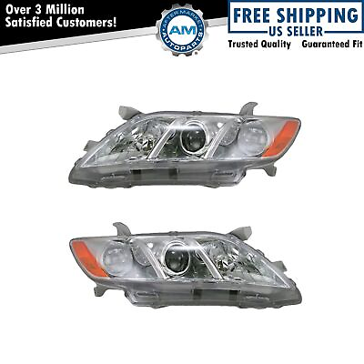 #ad Headlight Set Left amp; Right For 2007 2009 Toyota Camry TO2518105 TO2519105