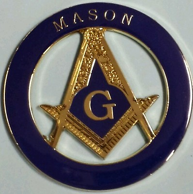 #ad Freemason Masonic Cut Out Car Emblem