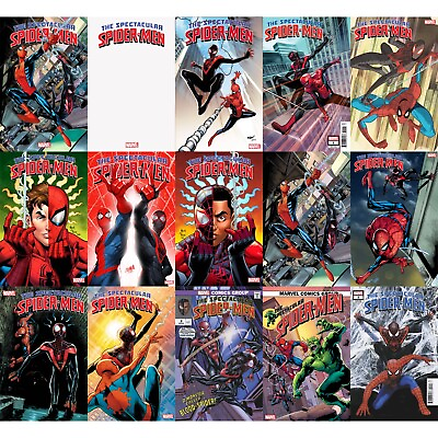 #ad Spectacular Spider Men 2024 1 2 Variants Marvel Comics COVER SELECT