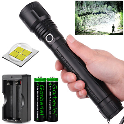 XHP70 Tactical Police LED Flashlight Zoomable 18650 Torch for Camping Emergency