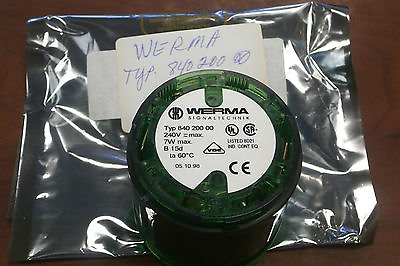 #ad Werma TYP 840 200 00 New Green Stack Light without Light or Lid