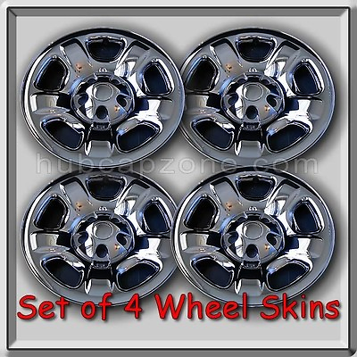 #ad 4 Chrome 16quot; Wheel Skins Hubcaps 2004 2005 Jeep Liberty Chrome Wheel Covers