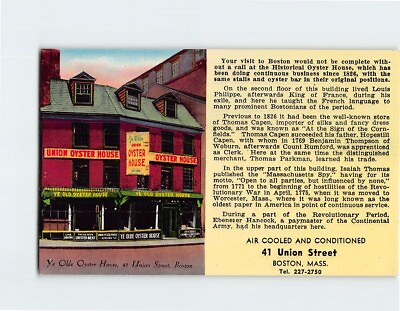 #ad #ad Postcard Union Oyster House 41 Union Street Boston Massachusetts USA