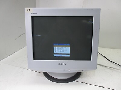 #ad Sony Trinitron CPD G220R Monitor CRT Retro Gaming 2001