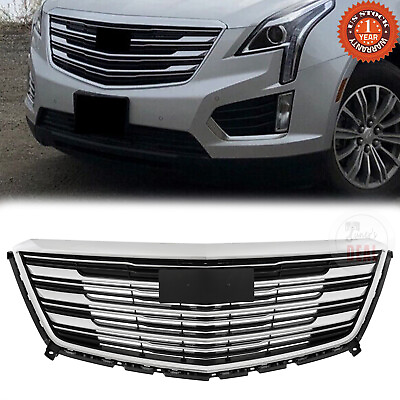#ad Chrome Grill For Cadillac XT5 2017 2018 2019 Front Bumper Upper Grille 84107964