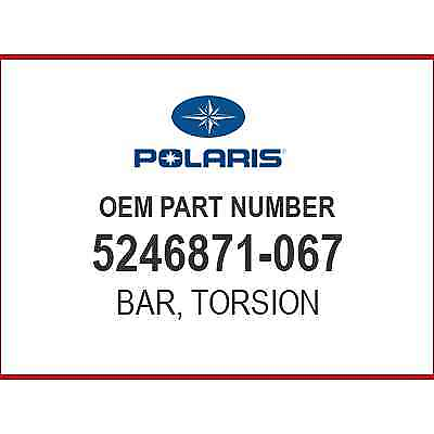 #ad Polaris BAR TORSION9 1641BLK 5246871 067 OEM N
