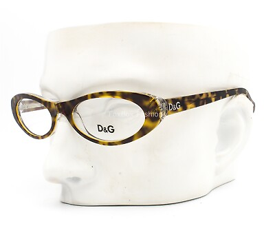 #ad Dolce Gabbana Damp;G 1173 556 Eyeglasses Glasses Brown Yellow Havana on Clear 50mm