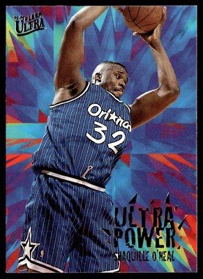 #ad #ad 1995 96 Fleer Ultra Power Shaquille O#x27;Neal Orlando Magic #9