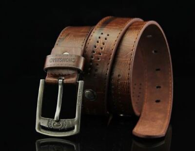 #ad Men#x27;s Genuine Cowhide Leather Belt