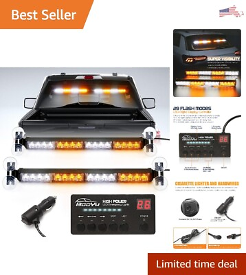 #ad Durable Traffic Advisor Light Bar with LED Emergency Strobe Multi Mode