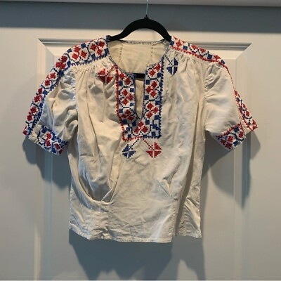 #ad Embroidered vintage blouse.
