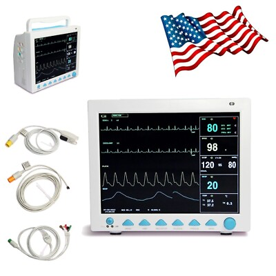 #ad Vital Signs Monitor Multi Parameter ICU Patient Monitor ECG NIBP SPO2 RESP TEMP