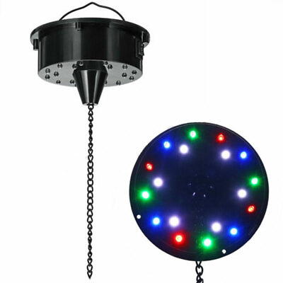 #ad Rotated 6RPM RGB Light Motor 18LED For Mirror Disco Ball 6quot; 8quot; 12quot; DJ Party Bar