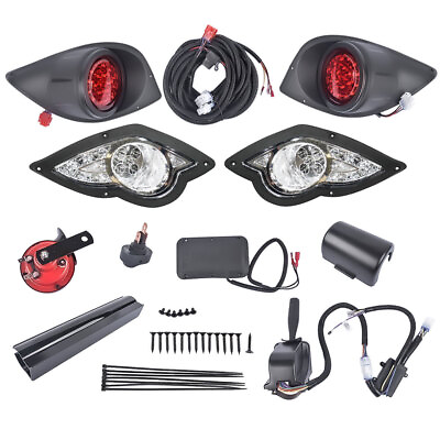 #ad #ad For Yamaha LED Deluxe Street Legal Golf Cart Light Kit Fit G29 Drive 2007 2016