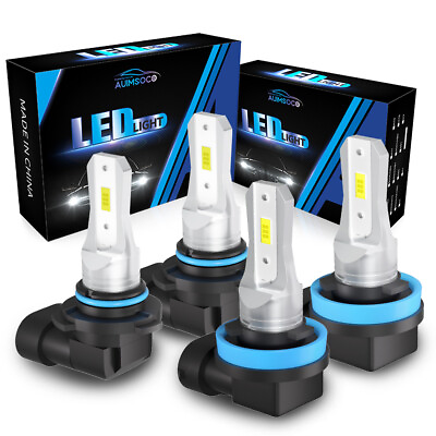 #ad LED Headlight Bulbs Light kit 4pcs For Chevy Silverado 2500HD 3500HD Pickup 2021