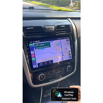 #ad For 2013 2018 Nissan Altima Apple Carplay Car Radio Android 12 GPS Stereo Cam