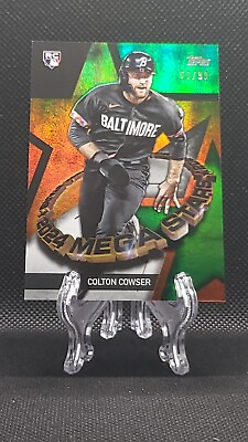 #ad 2024 Topps Series 1 Colton Cowser RC Mega Star Green Foil 99 #TMS 20