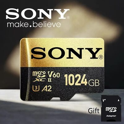 #ad SONY Micro SD Card High Speed 32GB 128GB 256GB 512GB MicroSD U3 A2 TF Flash Card