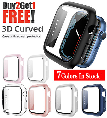#ad #ad Case Cover Screen Protector For Apple Watch 9 8 7 6 5 4 SE 49 45 44mm Ultra 2