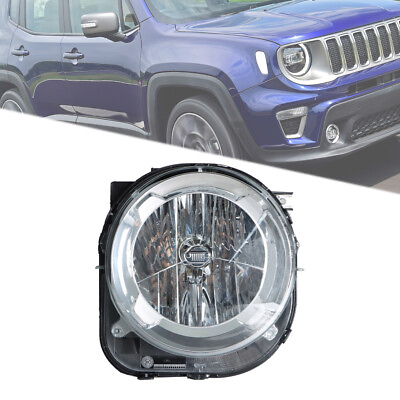 #ad Projector Headlights Right Side Halogen Clear Lens For 2015 2018 Jeep Renegade