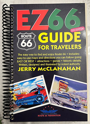 #ad ROUTE 66 EZ GUIDE for Travelers 5th Edition NEW 2023 Turn by Turn Directions