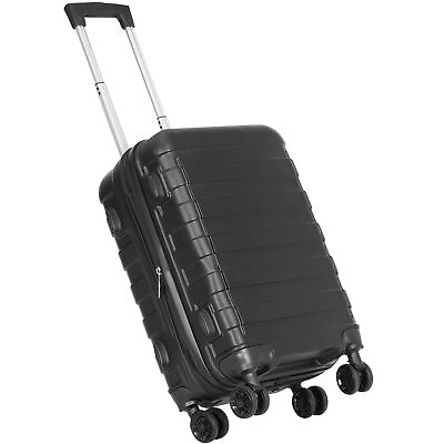#ad Hardside Carry On Spinner Suitcase Luggage Expandable with Wheels 22quot; Black