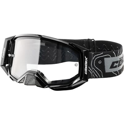 #ad Castle Unisex Stage II OTG Motocross Black One Size Goggles w Clear Lens