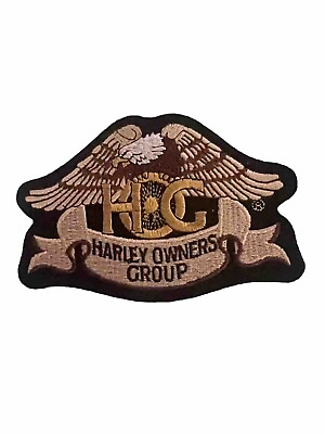 #ad Harley Davidson Patch HOG Eagle 5quot; Jacket Vest Owners Group Wings VGC