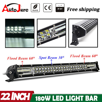 #ad 20inch 1200W LED Light Bar Dual Row Spot Flood Combo Work UTE Truck SUV ATV 22#x27;#x27;