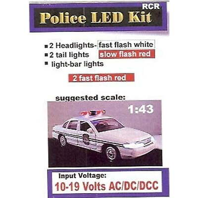 #ad Evan Designs O Police LED Kit Lightbar 2 Red Headlight Flash White Tail Li RCR