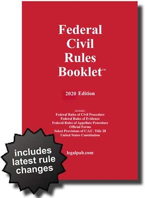 #ad #ad 2020 Federal Civil Rules Booklet