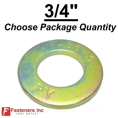#ad 3 4quot; F436 SAE Structural Yellow Zinc Plated Hardened Flat Washers for A325 A490