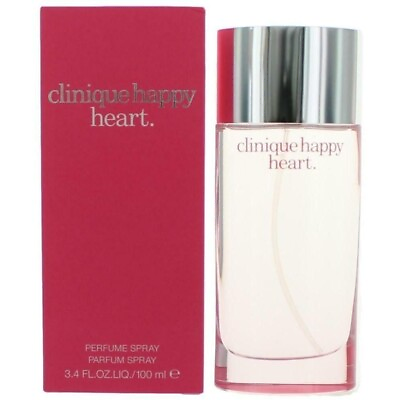 #ad #ad HAPPY HEART Clinique women 3.4 oz 3.3 edp Perfume spray NEW IN BOX