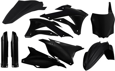 #ad Acerbis Plastic Kit Set Black Kawasaki KX85 KX100 2014 2021
