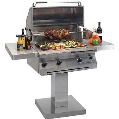 #ad Solaire 30 quot; All Infrared Natural Gas Grill Rotisserie On Bolt Down Post