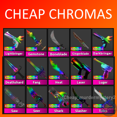 #ad Roblox Murder Mystery 2 MM2 Super Rare Chroma Knives and Guns *FAST DELIVERY*