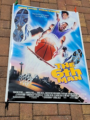 #ad Vintage The 6th Man Original 1997 Movie House Full Sheet DS Poster Marlon Wayans