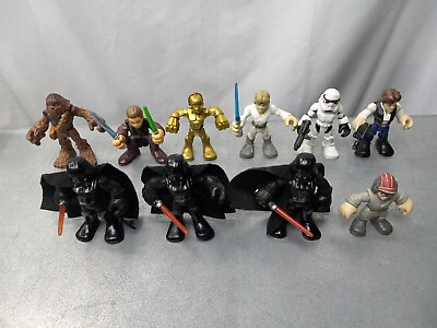 #ad playskool star wars galactic heroes Mixed Lot LFL Hasbro Darth Vader Luke Anakin