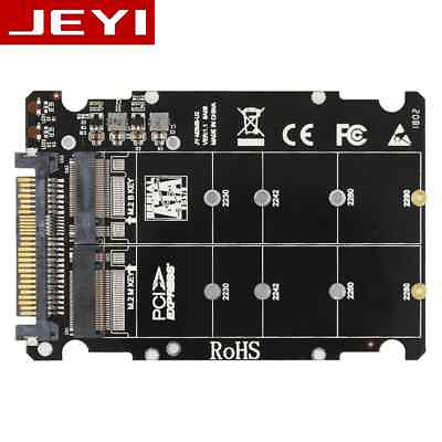 #ad JEYI PCI Express 3.0 4x X16 to U2 SFF 8639 Adapter NVMe PCIe SSD Expansion Card